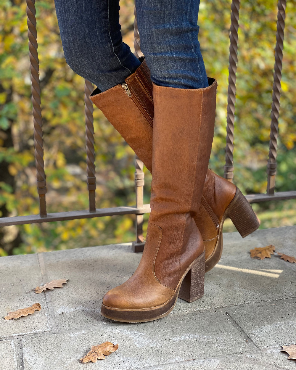 Toffee Zapatos Romano Cuero Botas Romano 221160 Cafe Romano Tienda