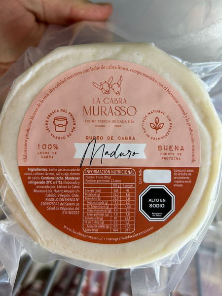 Queso Cabra Maduro 450grs La Cabra Murasso - queso maduro.jpg - 