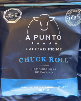 HAMBURGUESA CHUCK ROLL 125GRS