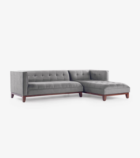 Sofá Praga Seccional Tela Velvet (250 cm)