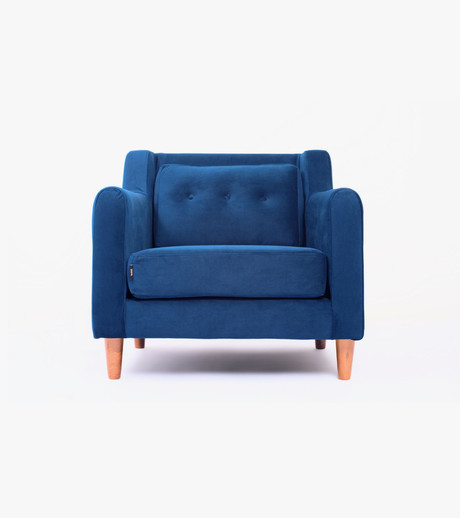Sillón Oporto 1 Cuerpo Tela Velvet 