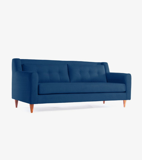 Sofá Oporto 3 Cuerpos Tela Velvet (202 cm)