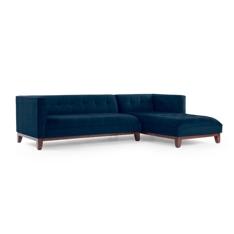 Sofá Praga Seccional Tela Velvet (250 cm)