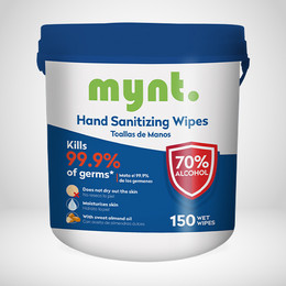 TOALLITAS HIGIENIZANTES PARA MANOS Y SUPERFICIES 150 WIPES