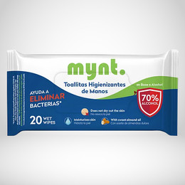 TOALLITAS HIGIENIZANTES PARA MANOS Y SUPERFICIES 20 WIPES