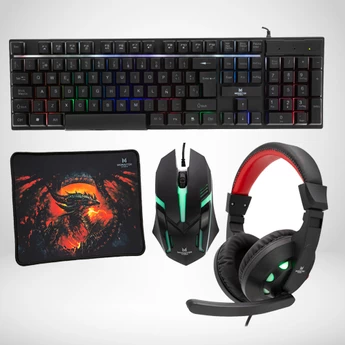 Kit Gamer Monster 4 En 1 Rgb Insertion - vista alternativa