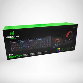 Kit Gamer Monster 4 En 1 Rgb Insertion