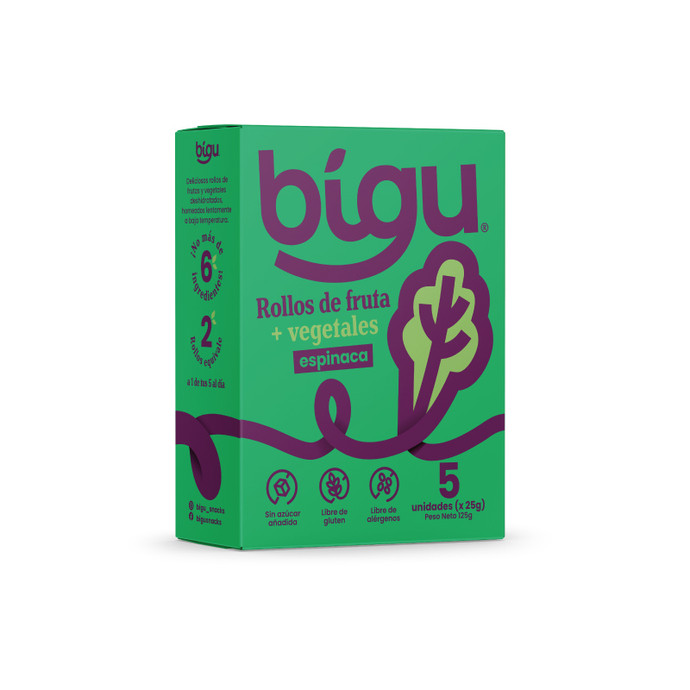 Caja 5 unidades Rollos de Espinaca 125g  - espinaca-freten-caja.jpg