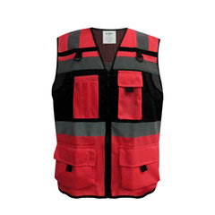 CHALECO GEÓLOGO GEO-TOP ROJO KUMEN