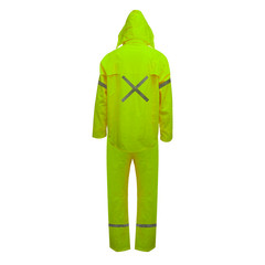TRAJE SEALTOP PU/PVC ANTIÁCIDO AMARILLO HI -VIS CON CINTA REFLECTANTE