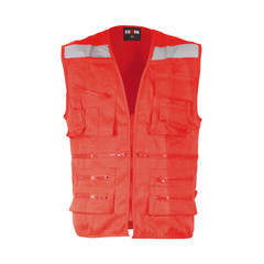 CHALECO GEOLOGO DOBLE ROJO