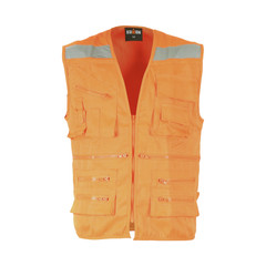 CHALECO GEOLOGO DOBLE NARANJO