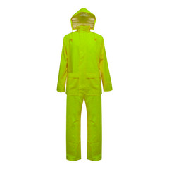 TRAJE PU/PVC HI-VIS  ANTIACIDO AMARILLO 