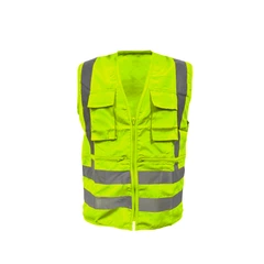 CHALECO GEOLOGO 360 GABARDINA COLOR AMARILLO KUMEN