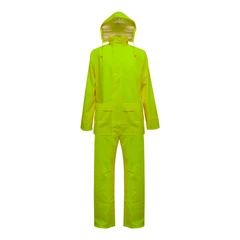 TRAJE PU/PVC HI VIS ANTIACIDO AMARILLO SIBERIA