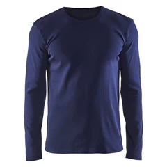 POLERA CUELLO REDONDO MANGA LARGA AZUL KUMEN