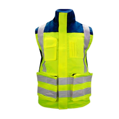 Chaleco Premier Amarillo-Azul Kumen
