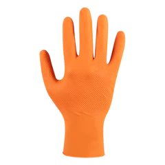 Guantes Nitrilo Desechable Naranjo Resistor
