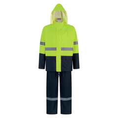 Traje Sealtop PU-PVC Antiácido Amarillo/Azúl con Cinta Reflectante Siberia