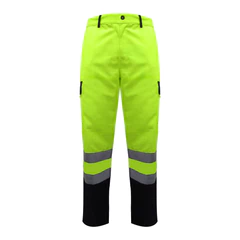 Pantalón Cargo Alta Visibilidad Bicolor Amarillo Kumen