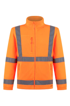 Polerón Micropolar Fluor Cinta Reflectante Naranjo Kumen