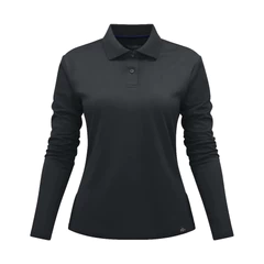 Polera Waffle Manga Larga Mujer Gris Kumen