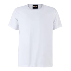 Polera Cuello Redondo Manga Corta Blanca Kumen