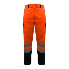 Pantalón Cargo Alta Visibilidad Bicolor Naranjo Kumen
