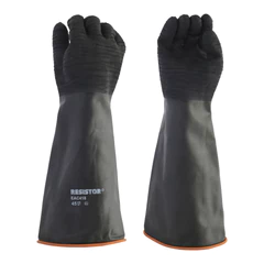Guantes Goma Bicolor Palma Rugosa 18' ISP Resistor