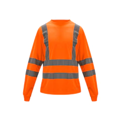 Polera Cooldry Cuello Redondo Hi Vis Naranjo Kumen