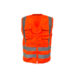 Chaleco Geologo 360 Poplin Hi-Vis Naranjo Kumen