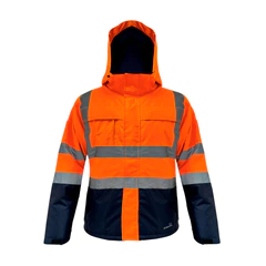 Parka Mujer Nebraska S10 Azul-Naranjo ISP Siberia