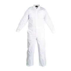 Buzo Gabardina 100% Poliester Blanco 190 Gsm Kumen