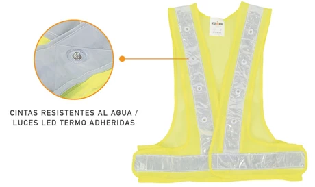 CHALECO LED AMARILLO KUMEN