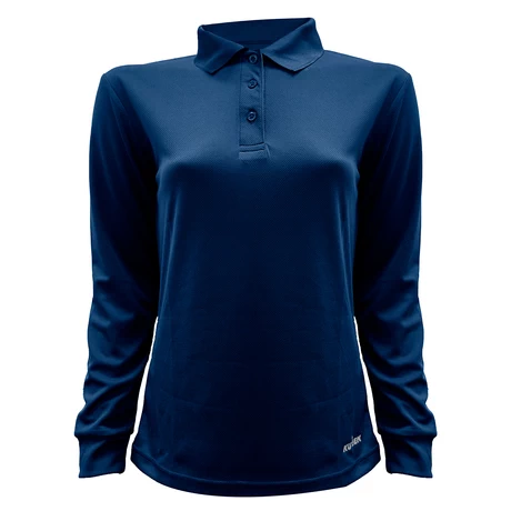 POLERA MUJER PIQUE COOLDRY AZUL MARINO KUMEN