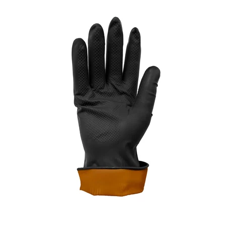 GUANTE ALBAÑIL REFORZADO NEGRO / NARANJO RESISTOR