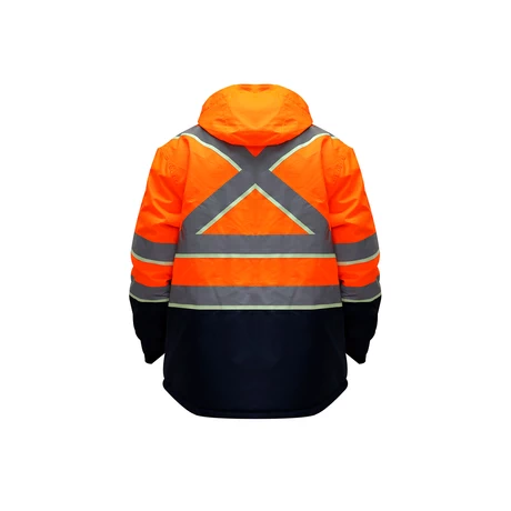 PARKA MUJER NEBRASKA S30 BICOLOR AZUL-NARANJO SIBERIA