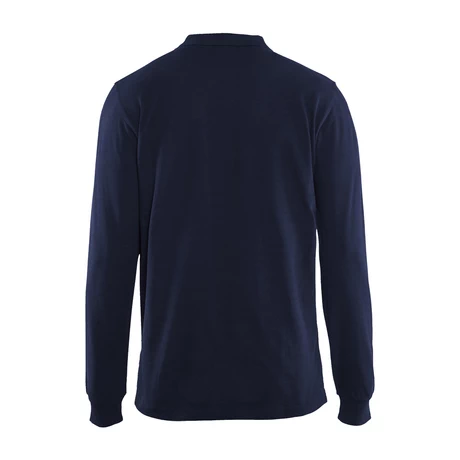 POLERA PIQUE AZUL MANGA LARGA KUMEN