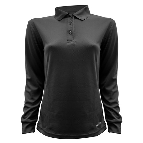 POLERA PIQUE HI VIS MANGA LARGA NARANJO KUMEN - Exoset