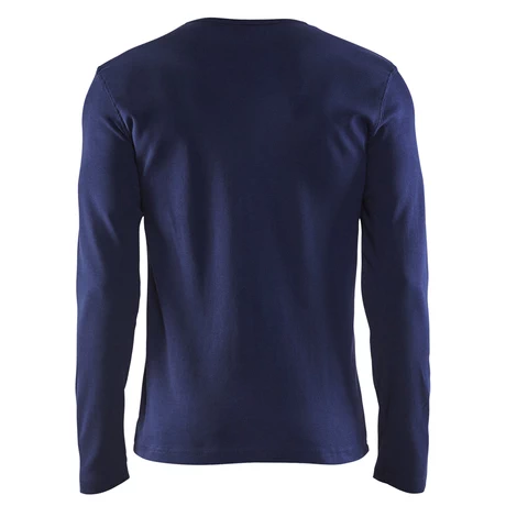 POLERA CUELLO REDONDO MANGA LARGA AZUL KUMEN