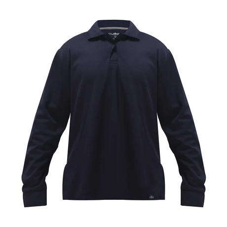 POLERA WAFFLE MANGA LARGA AZUL KUMEN