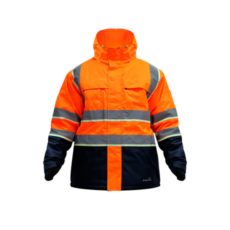 PARKA NEBRASKA S30 BICOLOR AZUL-NARANJO SIBERIA - Exoset