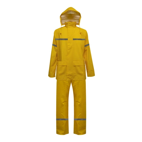TRAJE SEALTOP PU/PVC ANTIÁCIDO CON CINTA REFLECTANTE AMARILLO SIBERIA