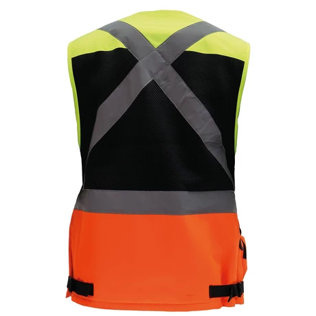 CHALECO GEOLOGO MINERO MUJER BICOLOR AMARILLO-NARANJA KUMEN