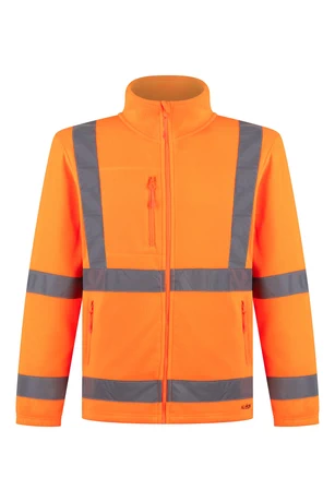 POLERÓN MICROPOLAR FLUOR CINTA REFLECTANTE NARANJO KUMEN