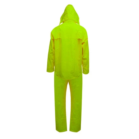 TRAJE PU/PVC HI VIS ANTIACIDO AMARILLO SIBERIA