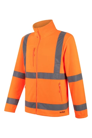 POLERÓN MICROPOLAR FLUOR CINTA REFLECTANTE NARANJO KUMEN