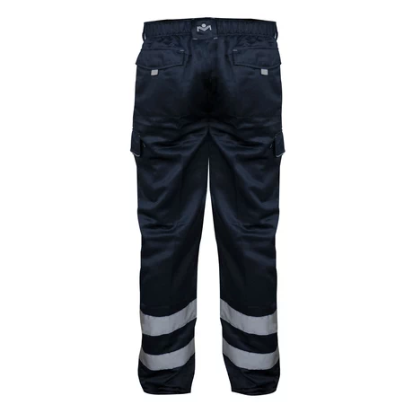 PANTALON CARGO GABARDINA CON CINTA REFLECTANTE