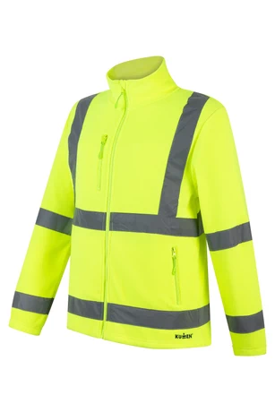 POLERÓN MICROPOLAR FLUOR CINTA REFLECTANTE AMARILLO