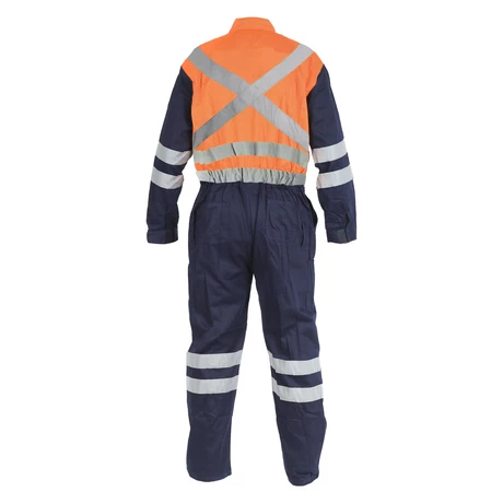 BUZO CANVAS 360 BICOLOR NARANJO / AZUL KUMEN